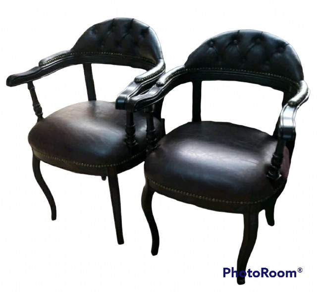 Ahtapot Sandalye Deri Döşemeli Sandalye Modeli