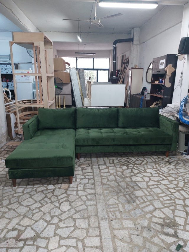Soft Köşe Koltuk Takımı Yeşil Modern Köşe Koltuk Takımları