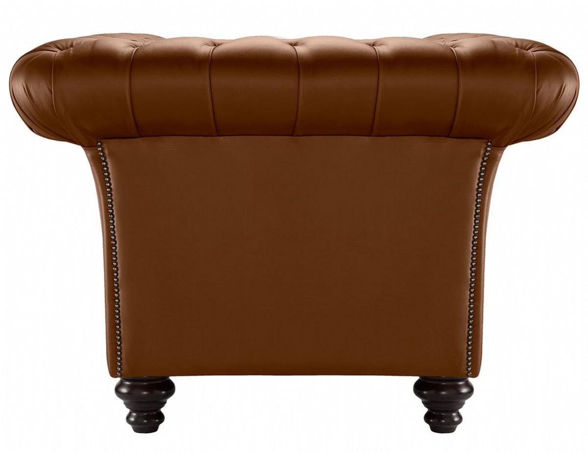 Chesterfield Üçlü Deri Koltuk Takımlar