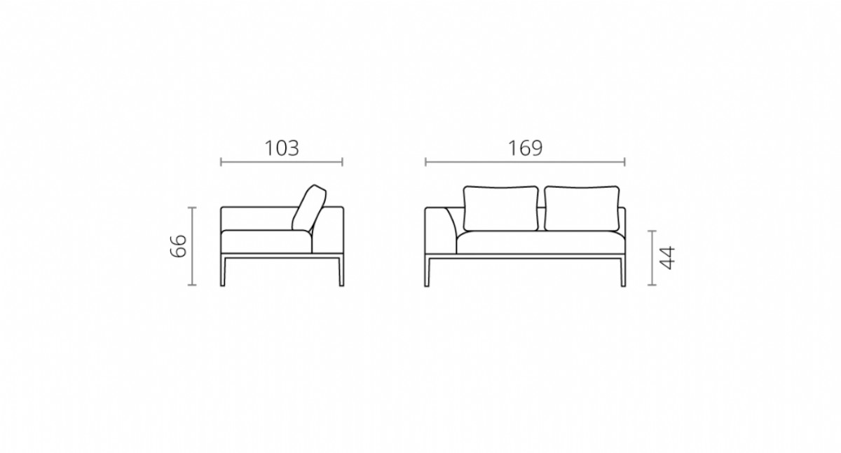 Kanepe Model Tek Kişilik Modern Koltuk Sağ Taraflı