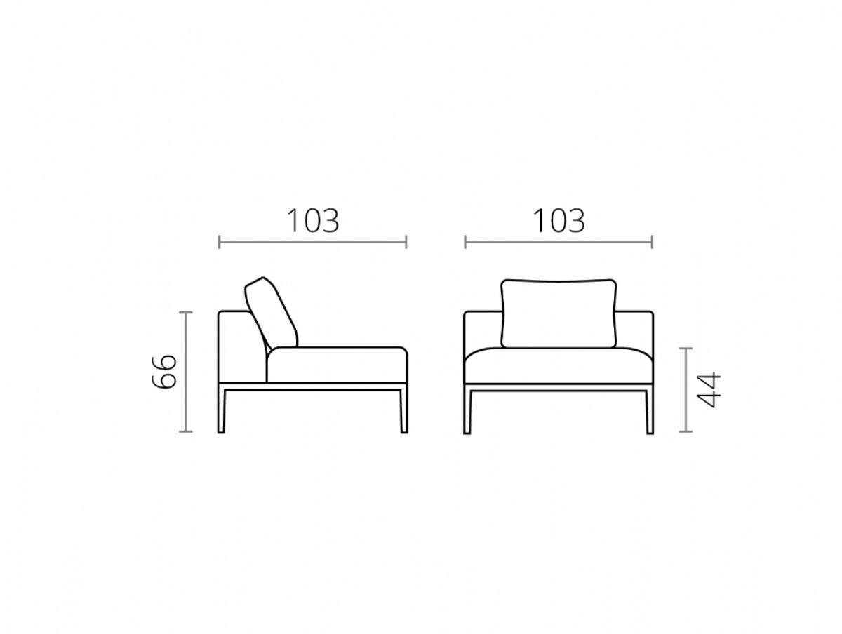 Modern Dinlenme Tekli Koltuk Kolsuz Model