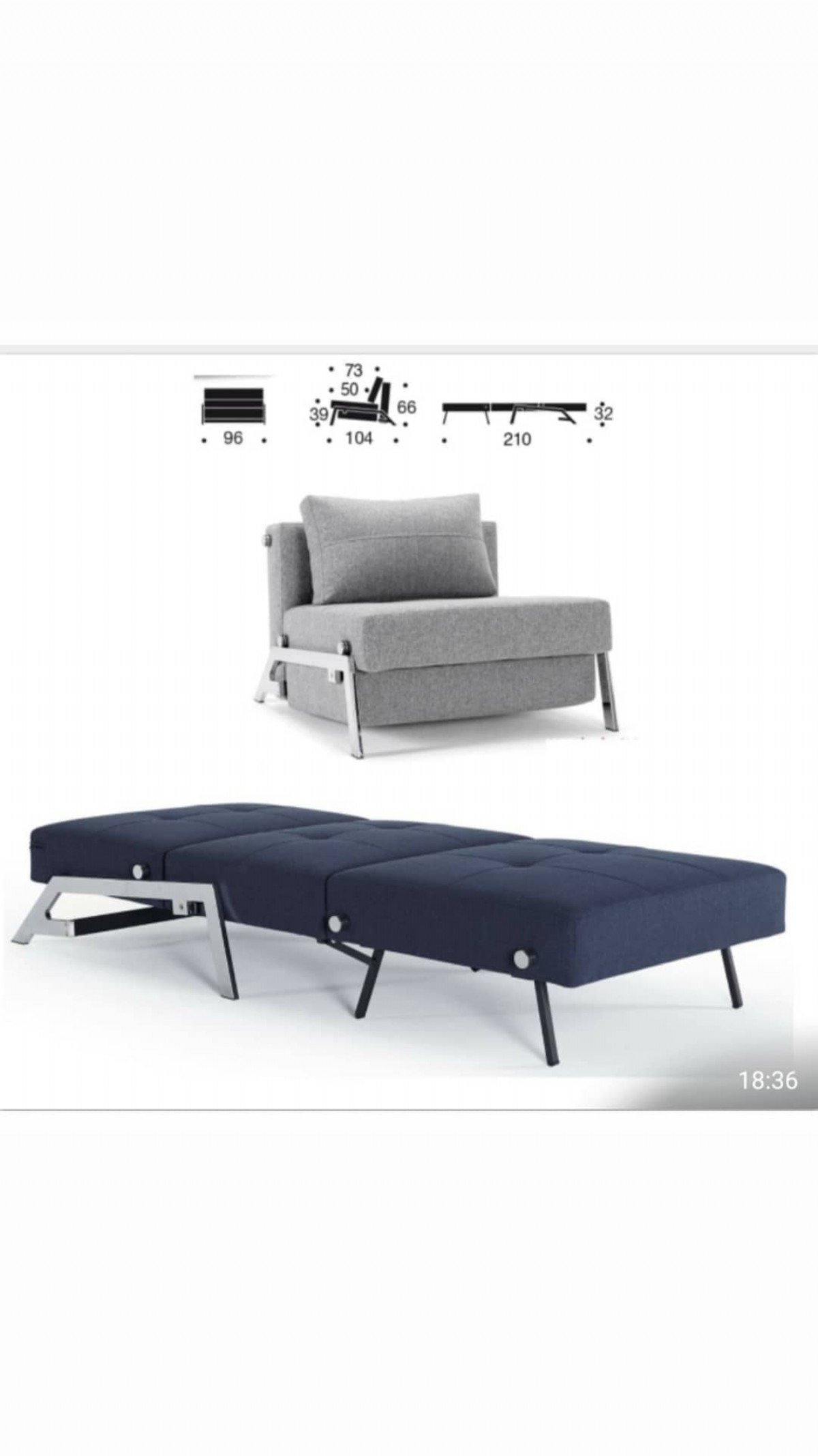 Turuncu Renk Tek Kişilik Çekyat Tekli Koltuk Modern Tasarım Tuncer Luxury