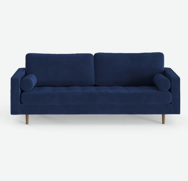 Mavi Renk Modern Koltuk Üçlü Koltuk