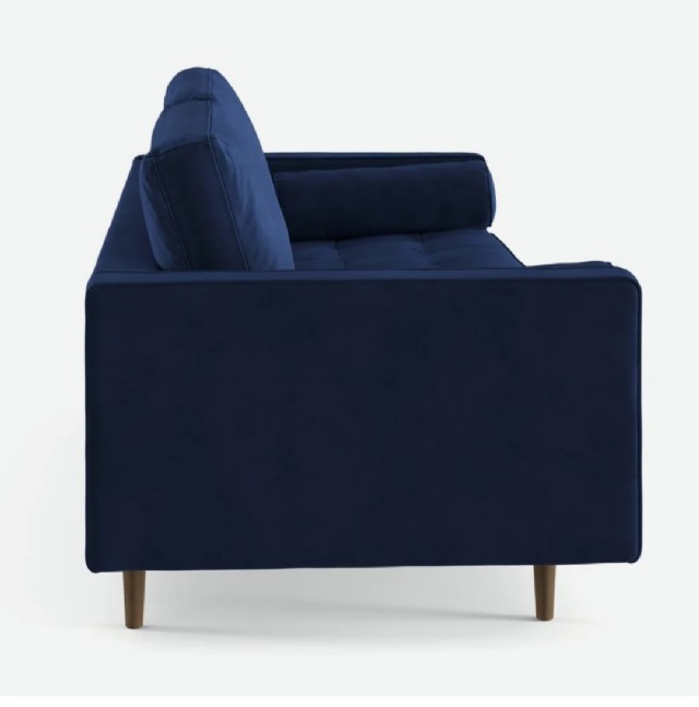 Mavi Renk Modern Koltuk Üçlü Koltuk