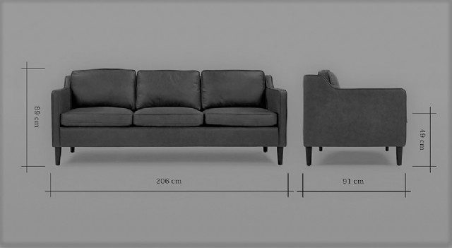 Modern Deri Kanepe Modelleri Üçlü Deri Kanepe Gerçek Deri Çalışması